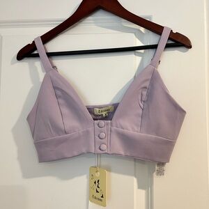 Lavender Crop Top